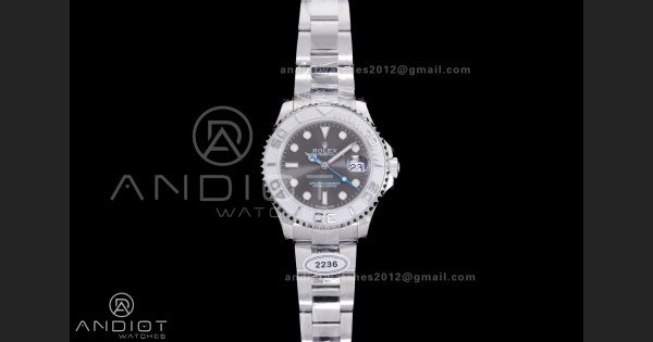 Yacht-Master 37mm 268622 CSF 1:1 Best Edition Grey Dial 904L SS Case and Bracelet SA2236