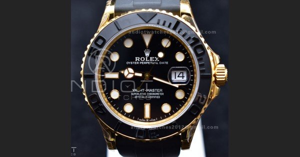 Yacht-Master 42mm 226658 VSF 1:1 Best Edition 3D Black Ceramic Bezel on Black Rubber Strap VS3235