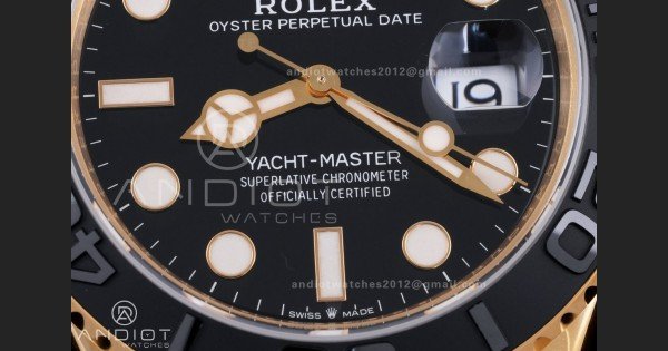 Yacht-Master 42mm 226658 VSF 1:1 Best Edition 3D Black Ceramic Bezel on Black Rubber Strap VS3235 V2 (Gain Weight)