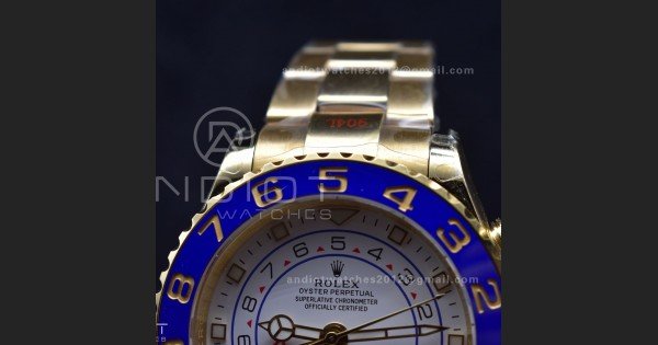 YachtMaster II 116688 YG KF 1:1 Best Edition White Dial on YG Bracelet A7750