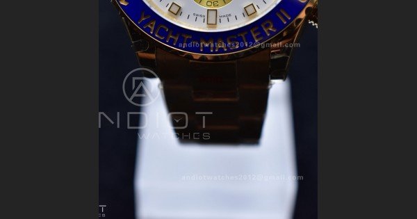 YachtMaster II 116688 YG KF 1:1 Best Edition White Dial on YG Bracelet A7750